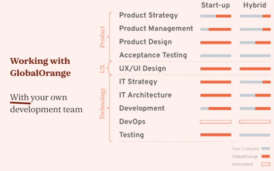 Hybride ontwikkelteam start-ups scale-ups