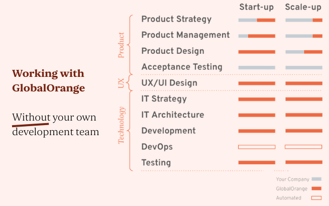 Ontwikkelteam start-up- scale-up