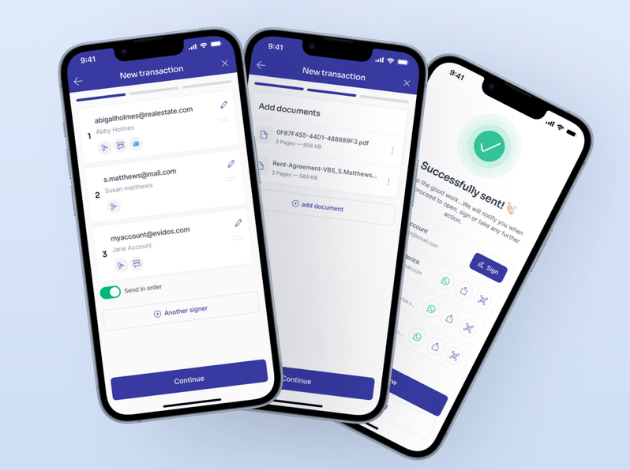 Evidos app software ontwikkeling