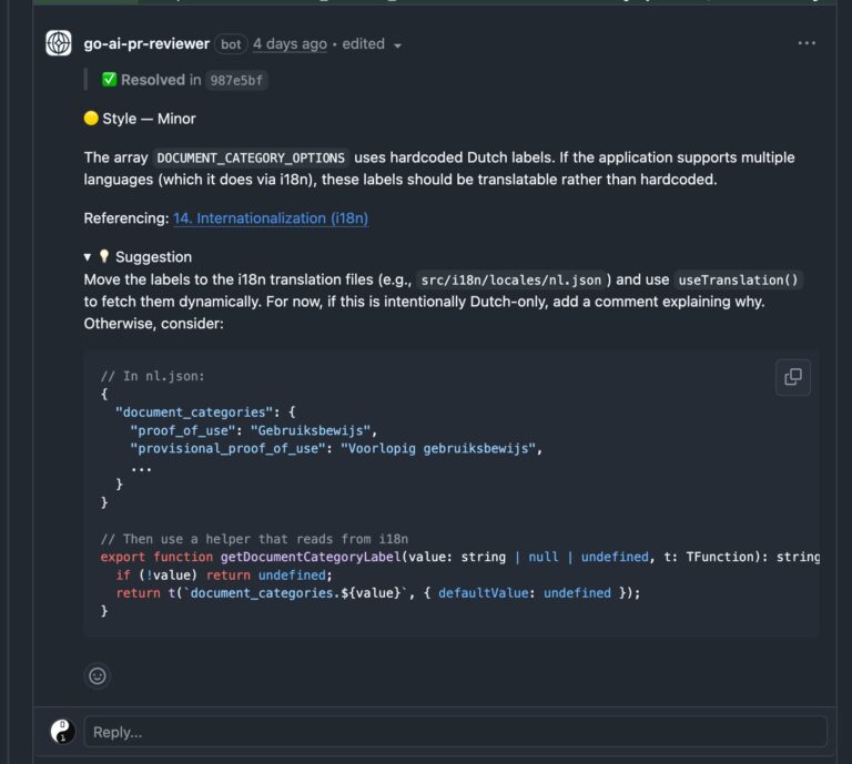AI code review