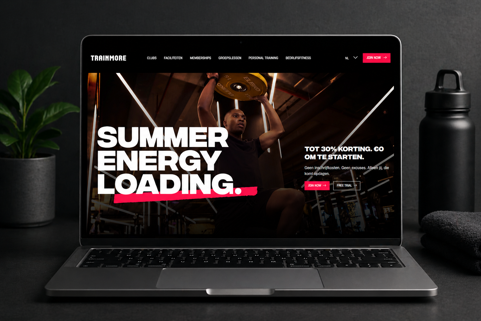 Urban Gym Group Trainmore website